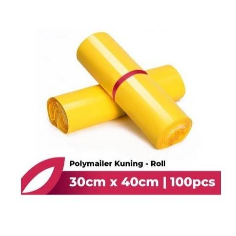 Plastik Polymailer Warna 30x40 – Oren Hijau Kuning untuk Packing Grosir
