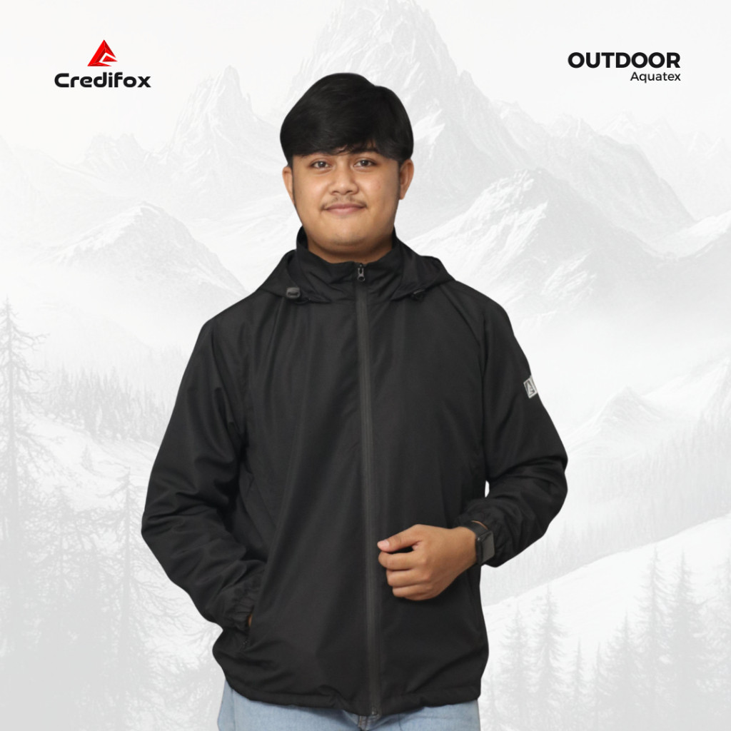 KIOSBERTHA OS CREDIFOX Jaket outdoor waterproof aquatex - jaket gunung waterproof - jaket anti air -