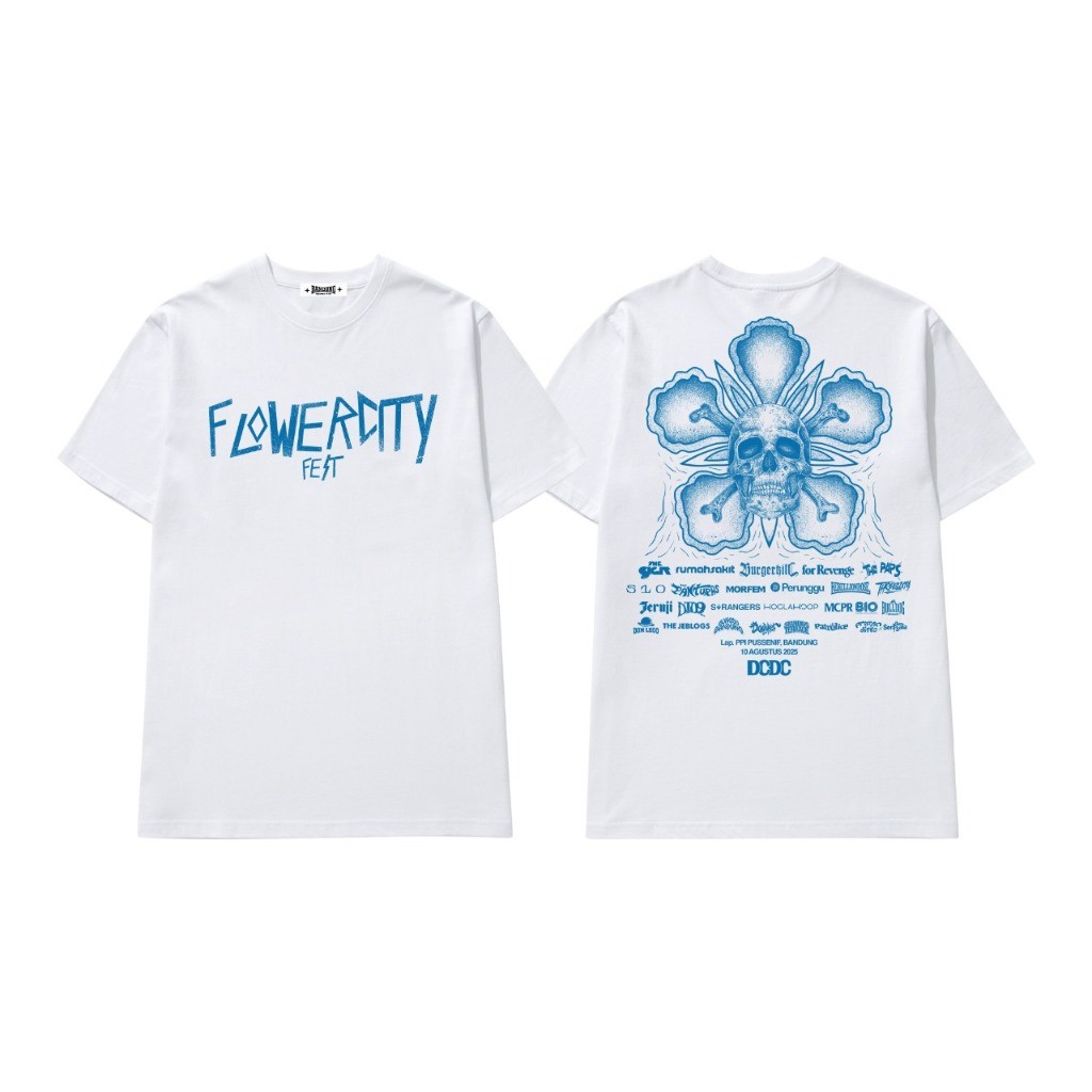 BBTU T-SHIRT FLOWER CITY FEST X DCDC Oversized Kaos