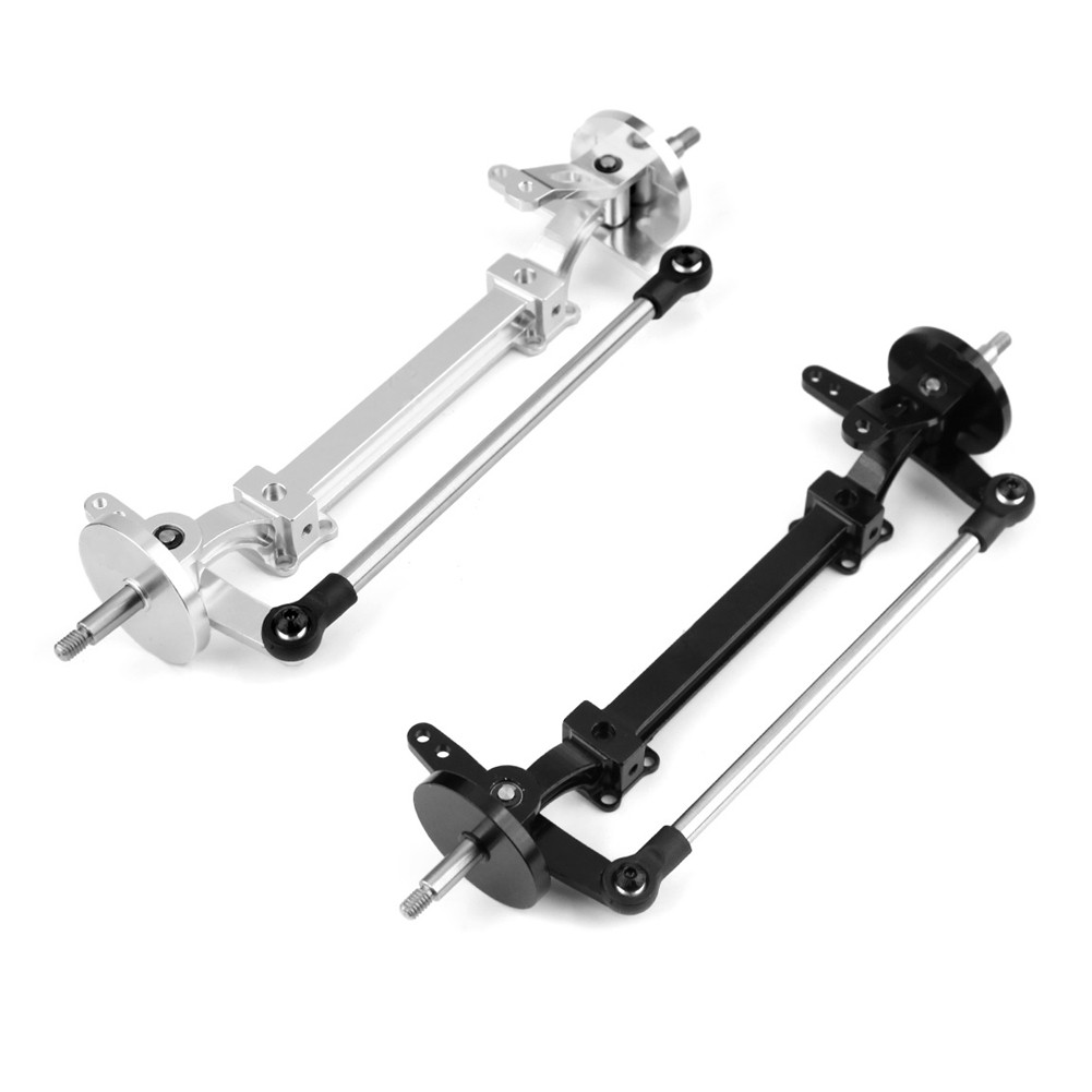 Metal No Power Front Axle With Steering Rod Steering Assembly For Tamiya 1/14 RC Truck Tractor Car U