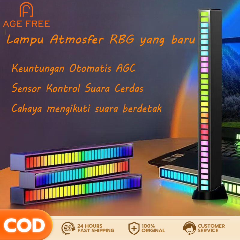 AF Plug-in LED lampu ritme 16 lampu lampu ritme musik mengikuti ritme musik yang berbeda berdetak la