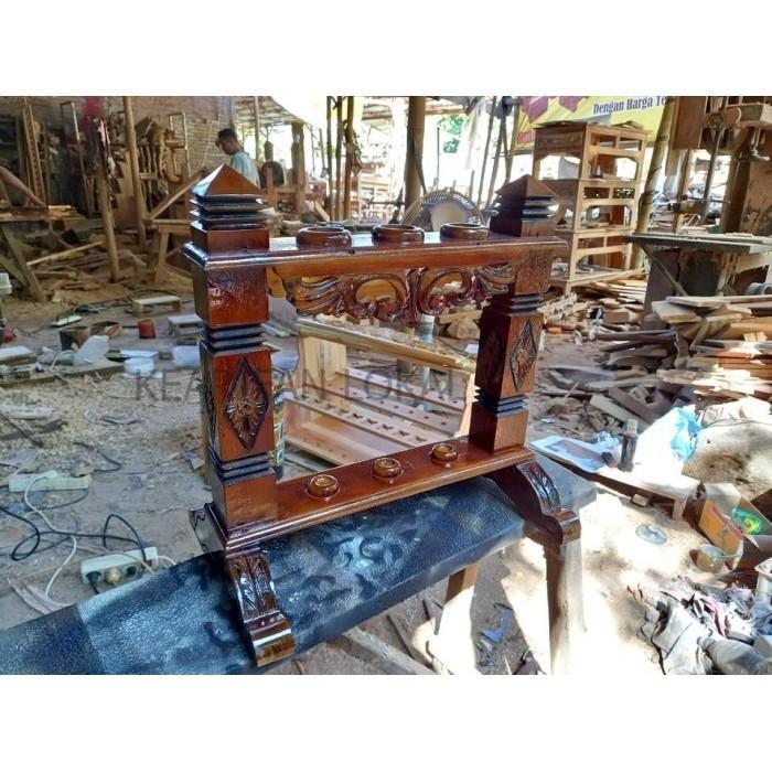 jagrak keris isi 3 sangga 2 cagak jati  finishingan  KF34321 KF4365 LP2