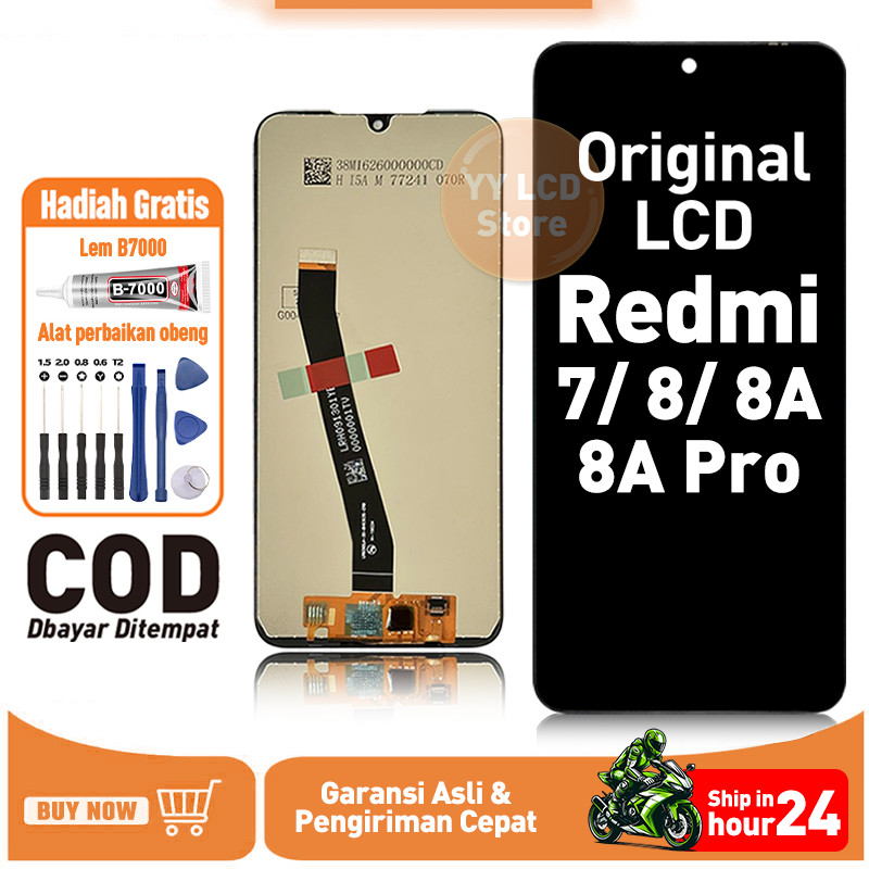 LCD Redmi 7 LCD Redmi 8 / 8A / 8A Pro  TOUCHSCREEN Fullset Crown Murah Compatible For Glass Touch Sc