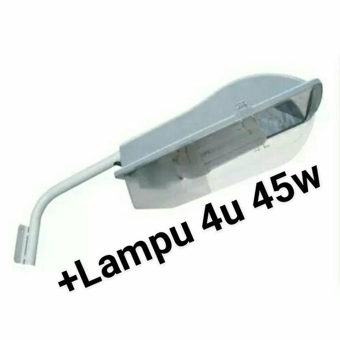 kap lampu jalan/PJU +Lampu jumbo 45w / box lampu penerang jalan +lampu by Mitrahobby