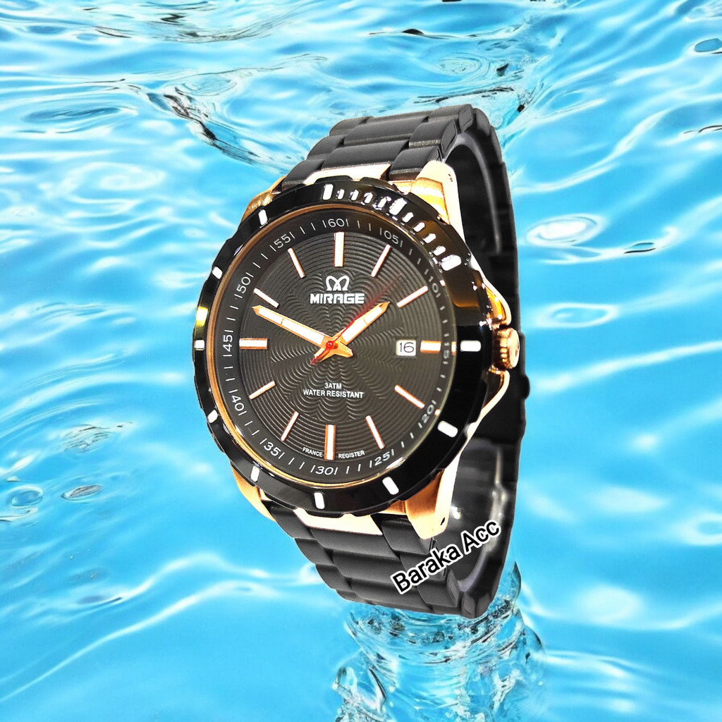 Mirage Jam Tangan Pria Original Terbaru Anti Air Free Kotak & Batrai Cadangan Berkwalitas Baik