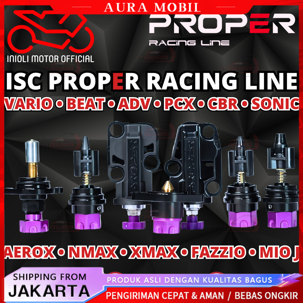 ISC MANUAL AIR SCREW PROPER RACING LINE VARIO PCX ADV BEAT AEROX NMAX XMAX LEXI SONIC CBR SUPRA GTR 