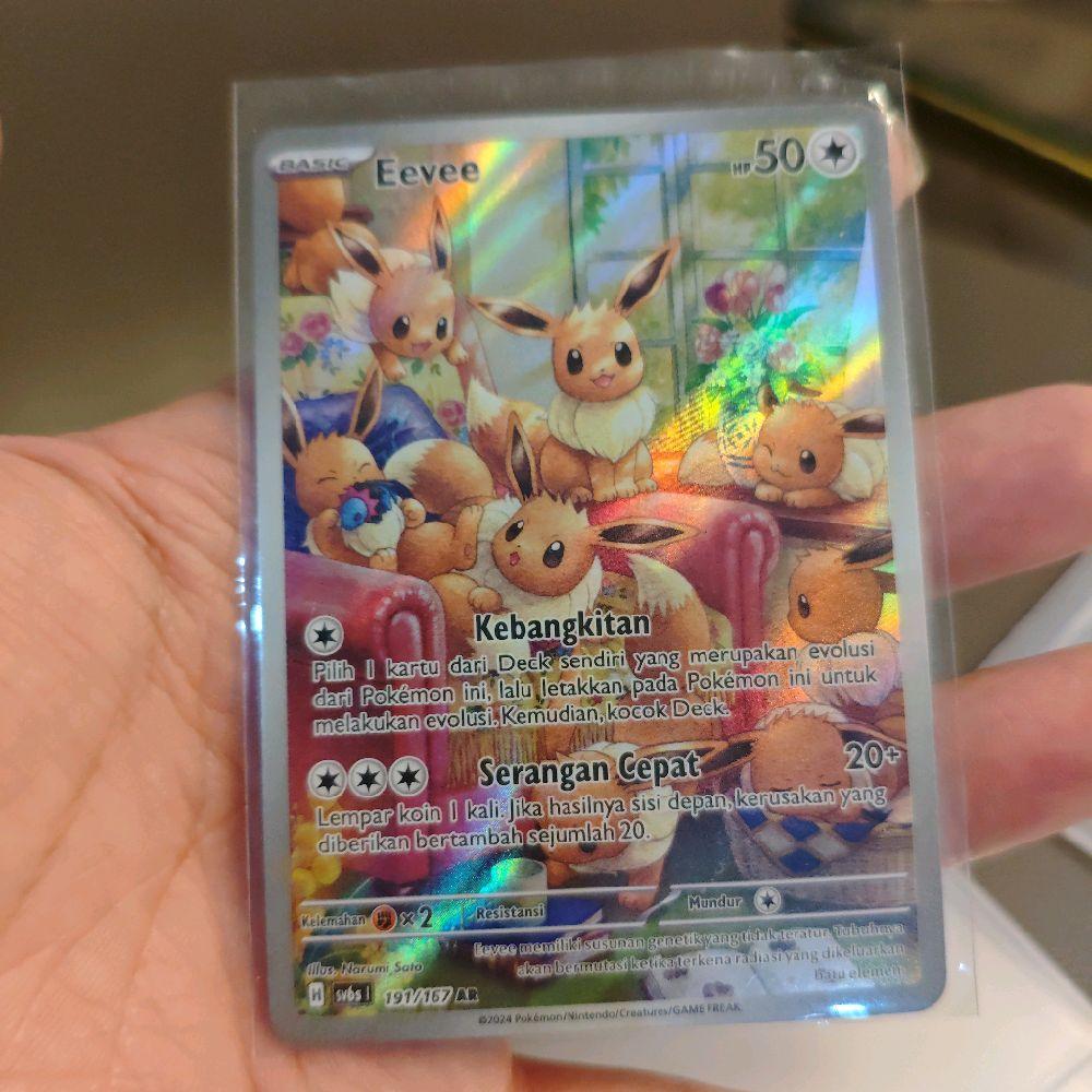 Eevee sv6s AR 191/167 Kartu Pokemon TCG Original