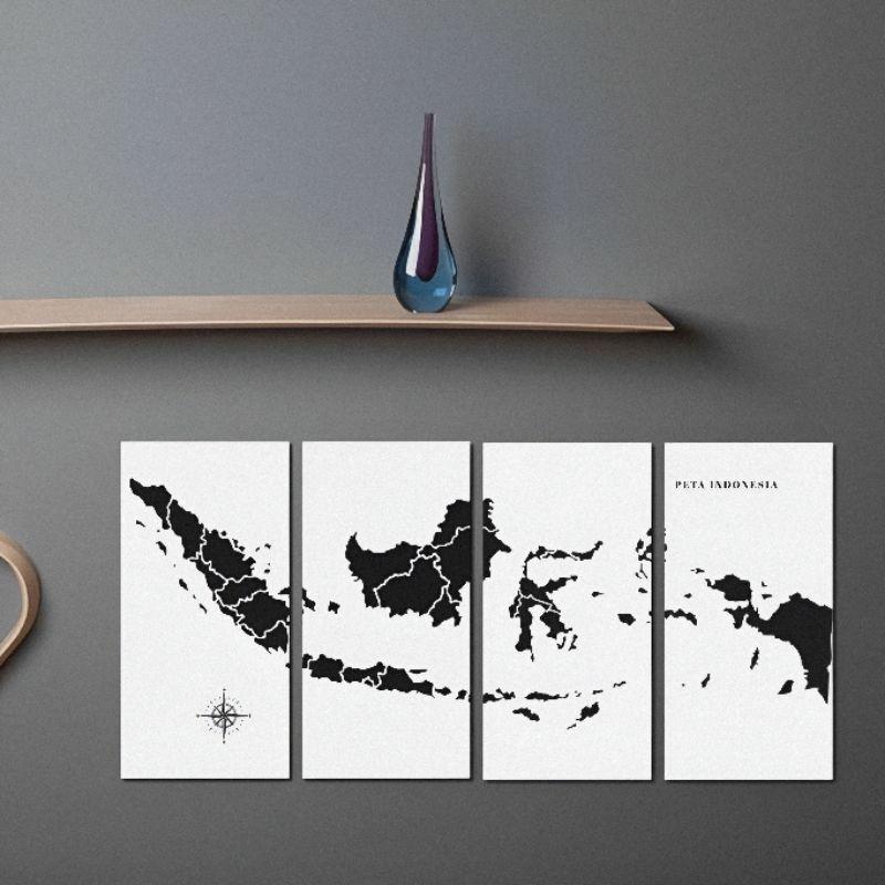 Hiasan kamar tidur  Poster dinding aesthetic Peta indonesia  Wall decor