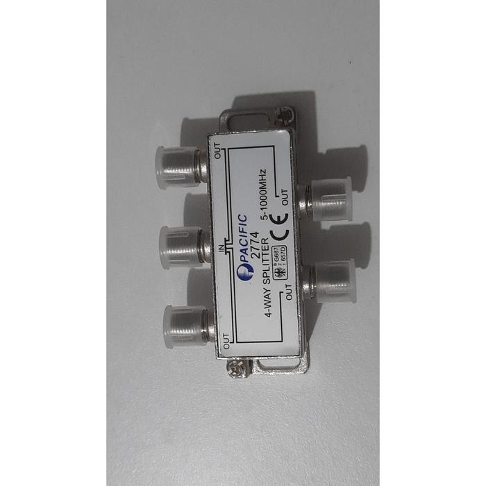 SPLITTER 4-WAY MERK PACIFIC TYPE 2774, RANGE FREQUENCY 5-1000 MHz
