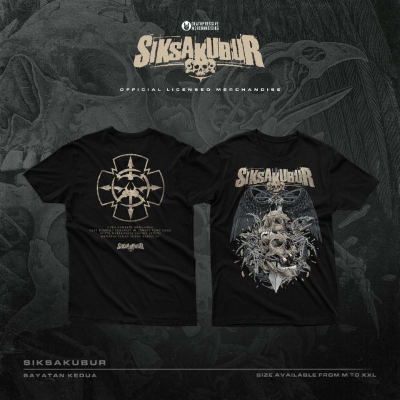 ORI SiksaKubur Sayatan Kedua - TSHIRT ORIGINAL Official Released by Deathpressive