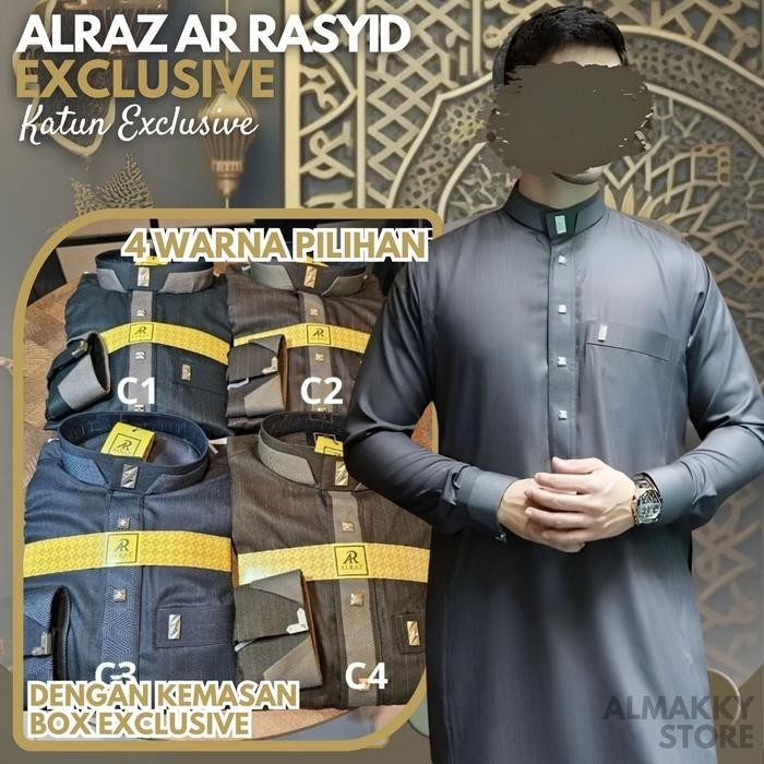 JUBAH ALRAZ AL RASYID EXCLUSIVE - Gamis Pria super Premium Wol Al Rasyid Exclusive Thobe