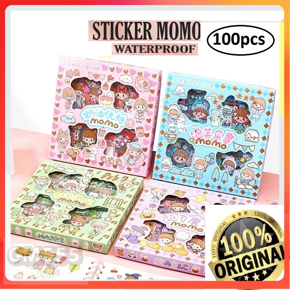 Stiker Viral Momo/Sticker Momo 100pcs/Box