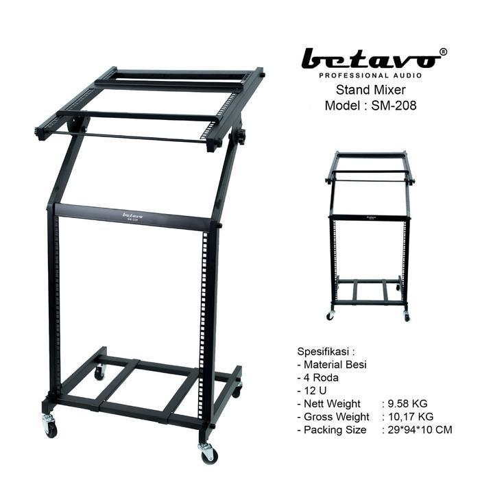 rak mixer betavo sm208 betavo sm 208 12u original