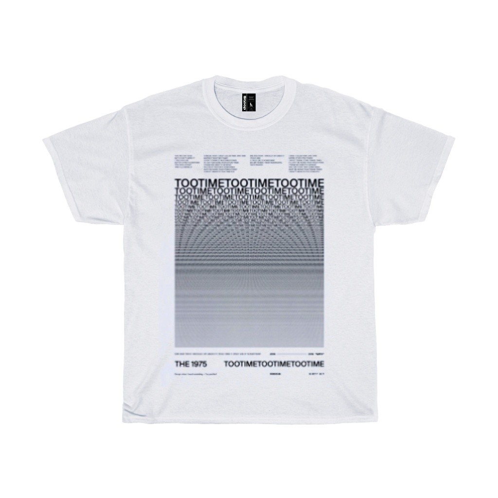 The 1975 Tshirt TOO TIME Kaos Band The 1975