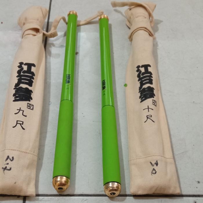 Termurah Hari Ini Joran tegek Threefish Tanago Jianghumeng ruas 40cm ringan murah - Hijau, 300cm