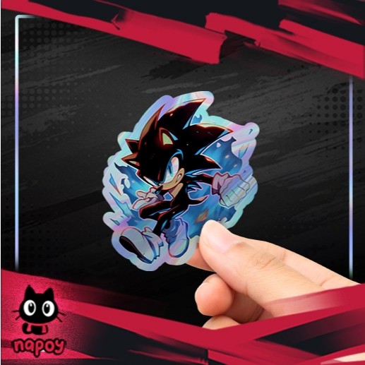 Stiker Hologram Sonic Shadow The Hedgehog