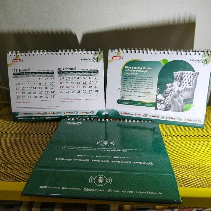 kalender meja rodja terbaru Terlaris
