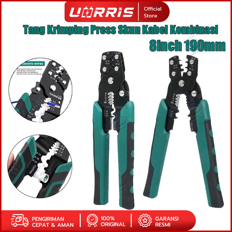 Tang Krimping Press Skun Kabel Kombinasi / Tang Potong Kupas Kabel Multifungsi / Tang Press Skun / T