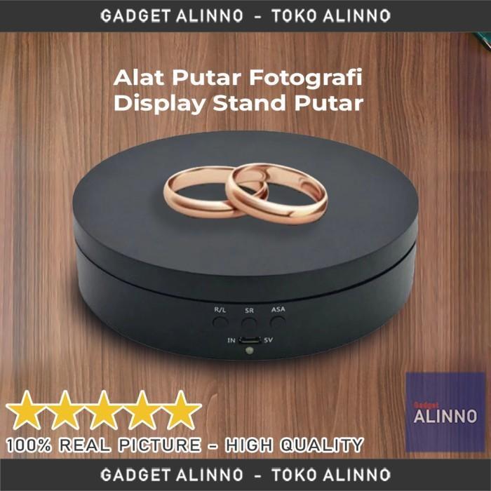 Display Stand Putar Alas Putar Fotografi Alat Putar Produk PUTIH