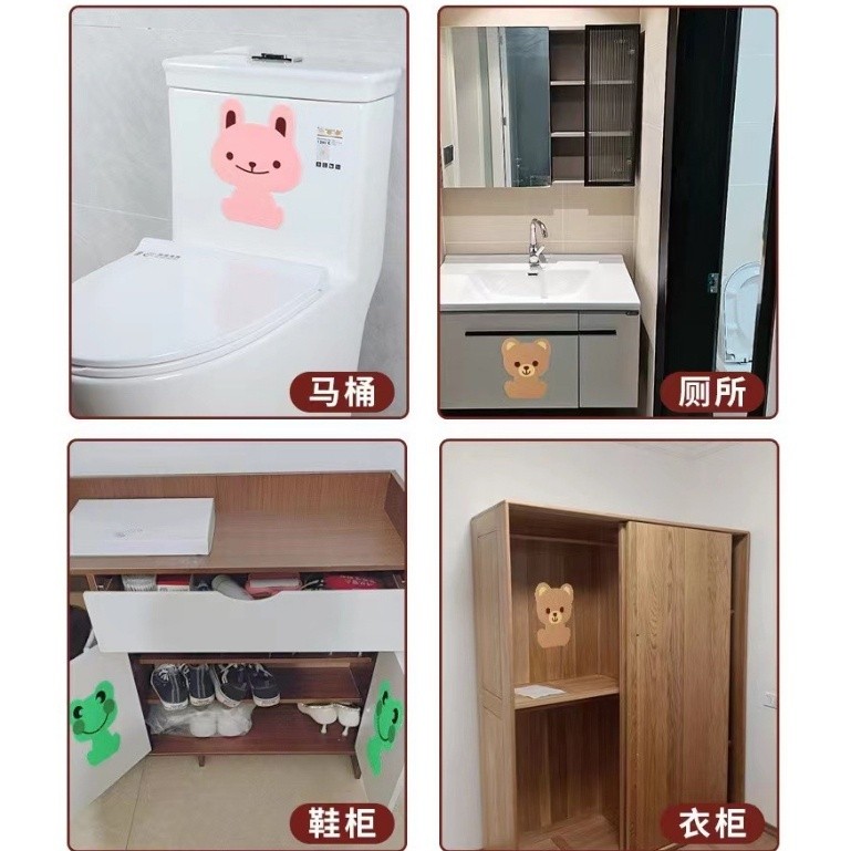Stiker Pewangi Toilet Karakter Beruang Kelinci Kodok Lucu Stiker Tempel Pewangi Aroma Ruangan Stiker