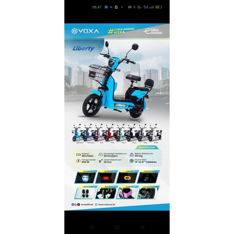 PROMO sepeda listrik bandung /sepeda listrik voxa
