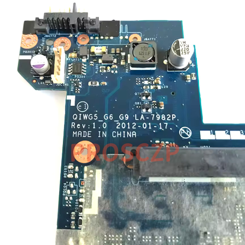For Lenovo P580 G580 N580 Main Board QIWG5 G6 G9 LA-7982P Laptop Motherboard HM76 GMA HD DDR3 Free C