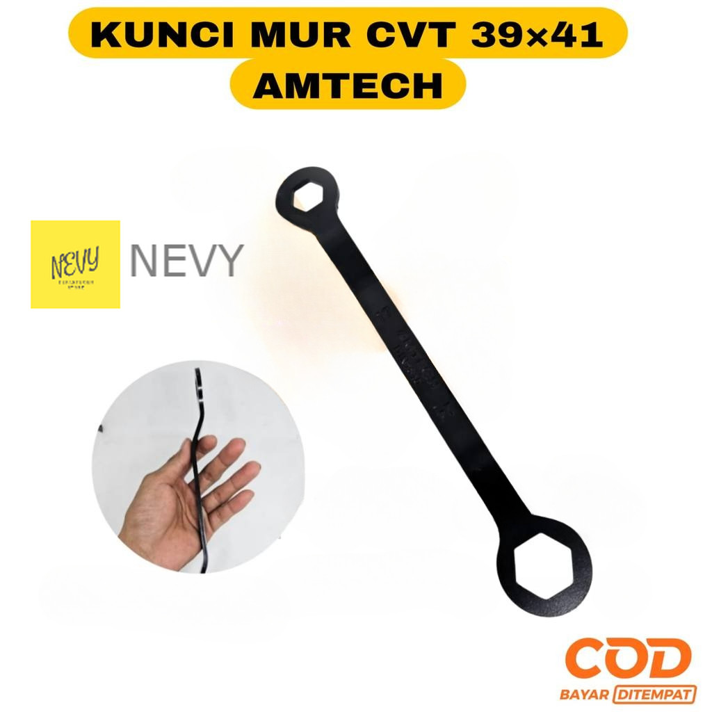 AMTECH Kunci Tutup Klep Bengkok 17 x 24 Buka Blok Mesin - Roda Belakang Motor Matic