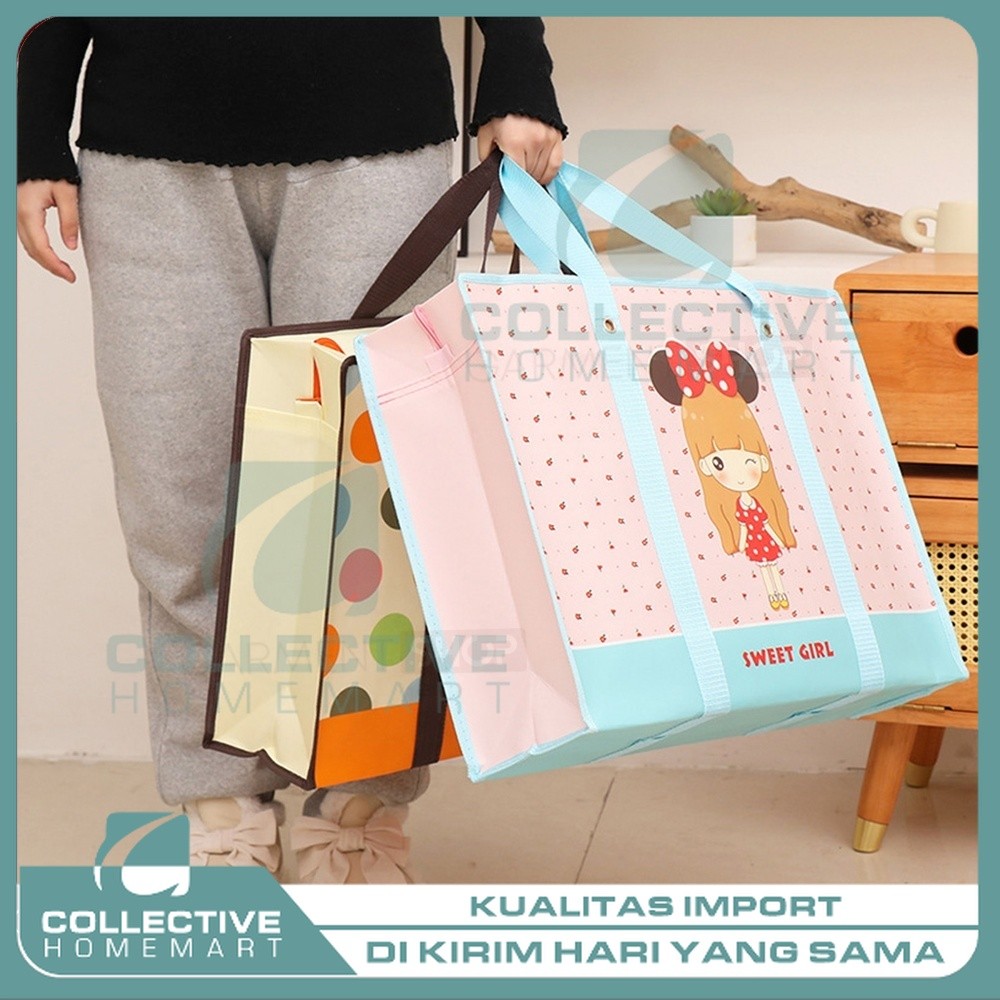 Tas Jinjing Laundry Baju Tas Belanja Tas Kado Kapasitas Besar Hand Bag Serbaguna Murah Bagus [ Colle