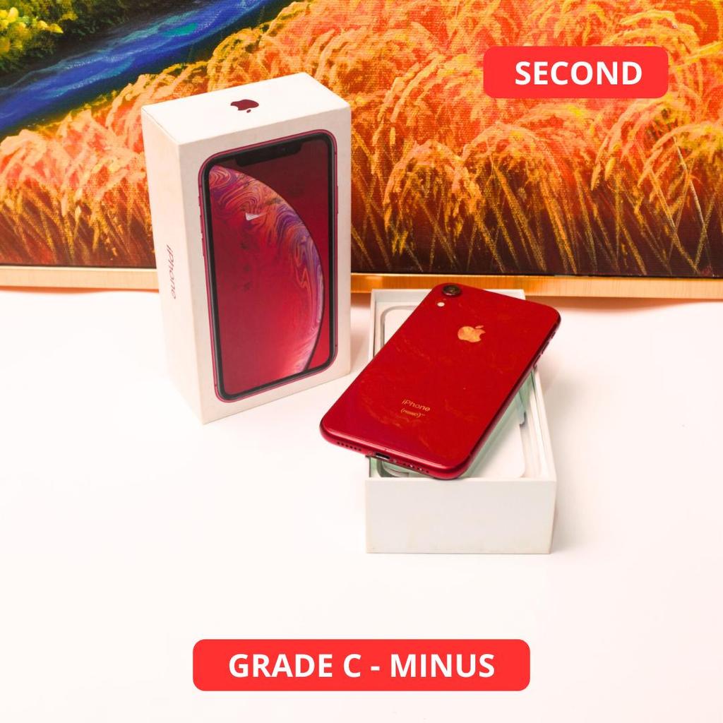 IPHONE XR 64 GB GRADE C - MINUS HP SECOND ORIGINAL SINAR MUTIARA CELL