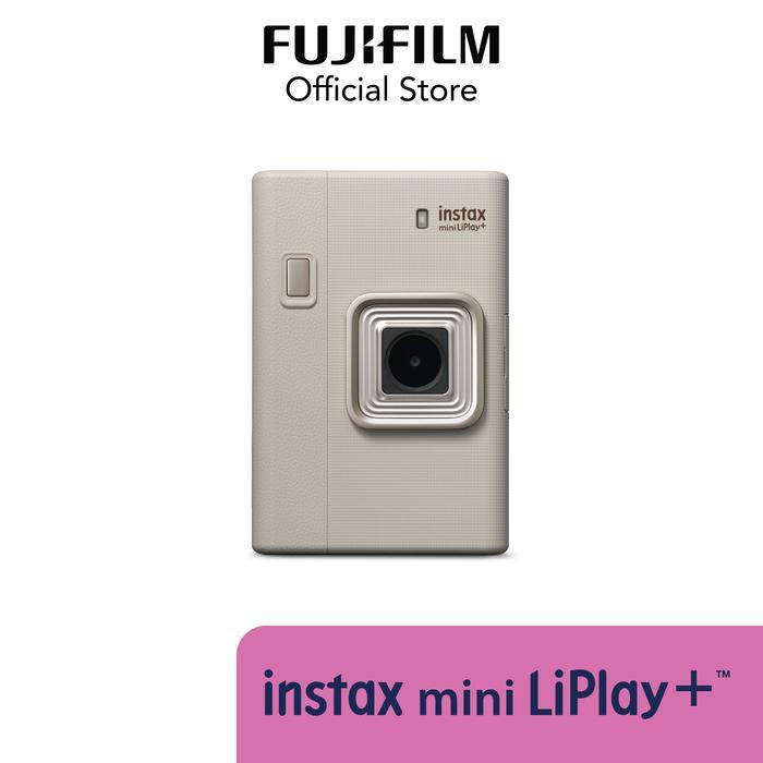 FUJIFILM Instax Mini Liplay+ Instant Hybrid Camera - Sand Beige