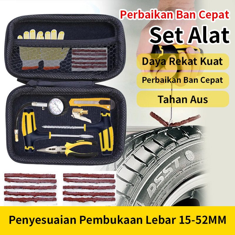Set Alat Perbaikan Ban Cepat/Set Alat Perbaikan Ban Mobil/Alat Perbaikan Ban Vakum Motor