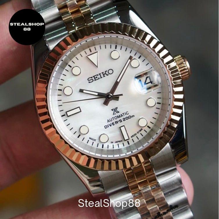 Seiko Mod Datejust Pearl MOP NH35
