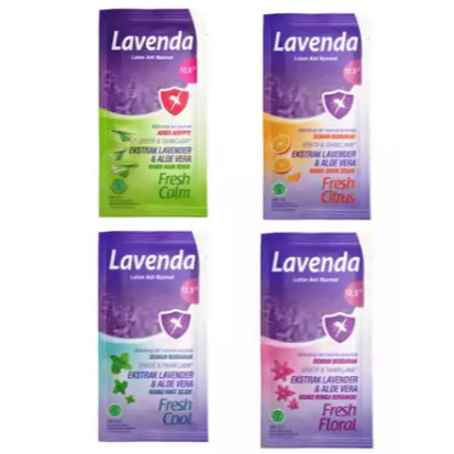 LAVENDA ANTI NYAMUK LOTION / 1 RENCENG ISI 12 PCS