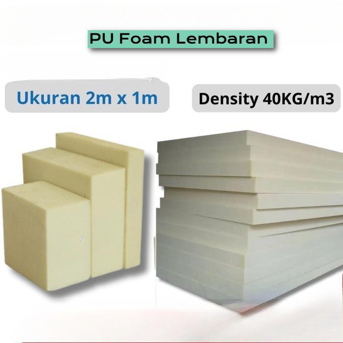 Polyurethane Foam Sheet Busa PU Lembaran / PU Board Peredam Suara Ukuran 2mx1m Density 40