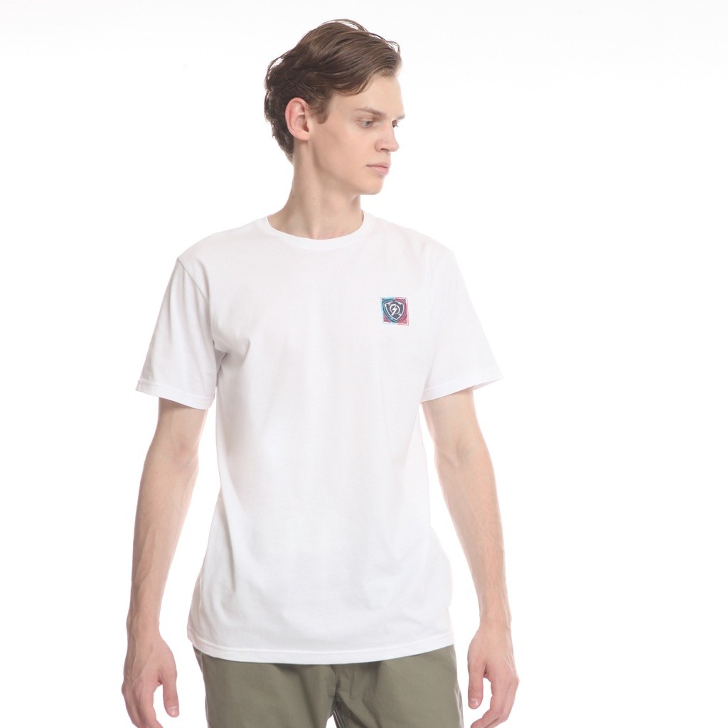 Planet Surf Clothing Kaos Lengan Pendek Pria Putih Mich 221A MTSS12105-WHT Planet Surf