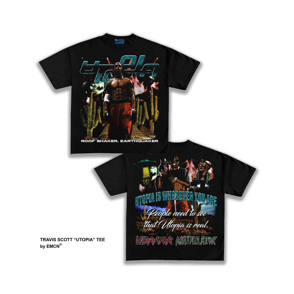 Oversized Tee Travis Scott "UTOPIA" New Etalase