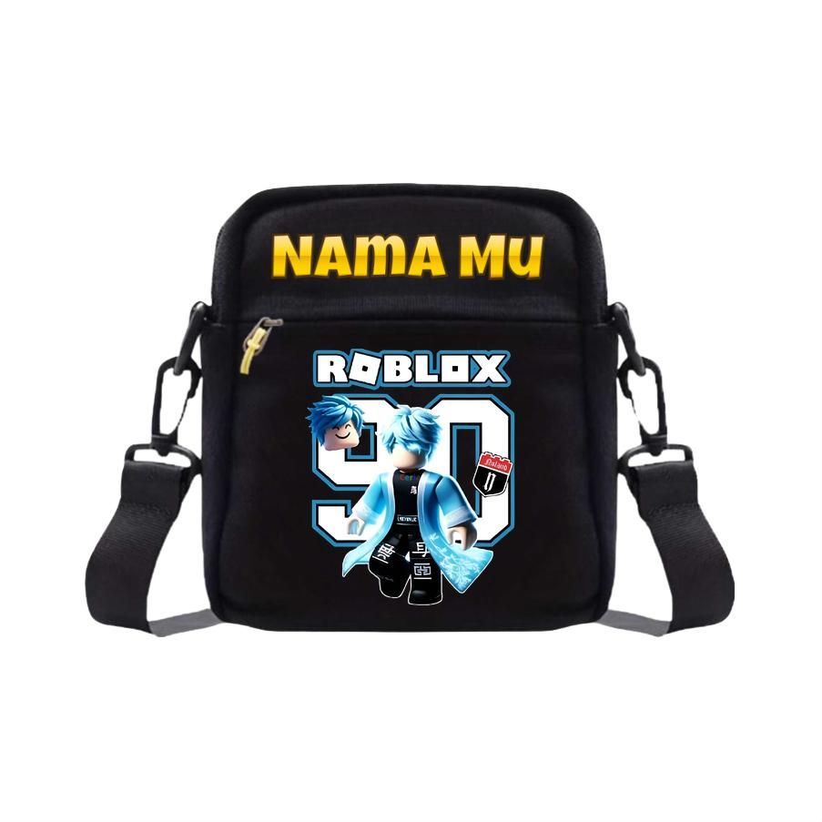 Tas Selempang Mini Sekolah Anak TK SD Tema Game ROBLOX Bahan bagus Berkualitas Free Costum Nama Send