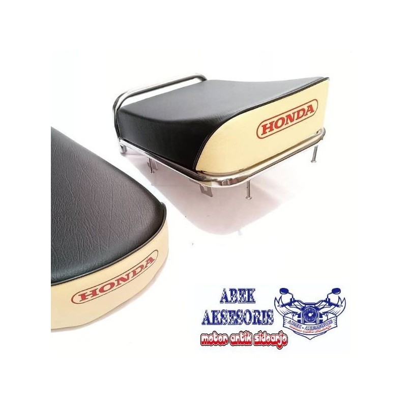 Jok sadel jhok jok pisah 1 set depan belakang honda c70 c50 jok pispot c50 - jok C70 terlaris