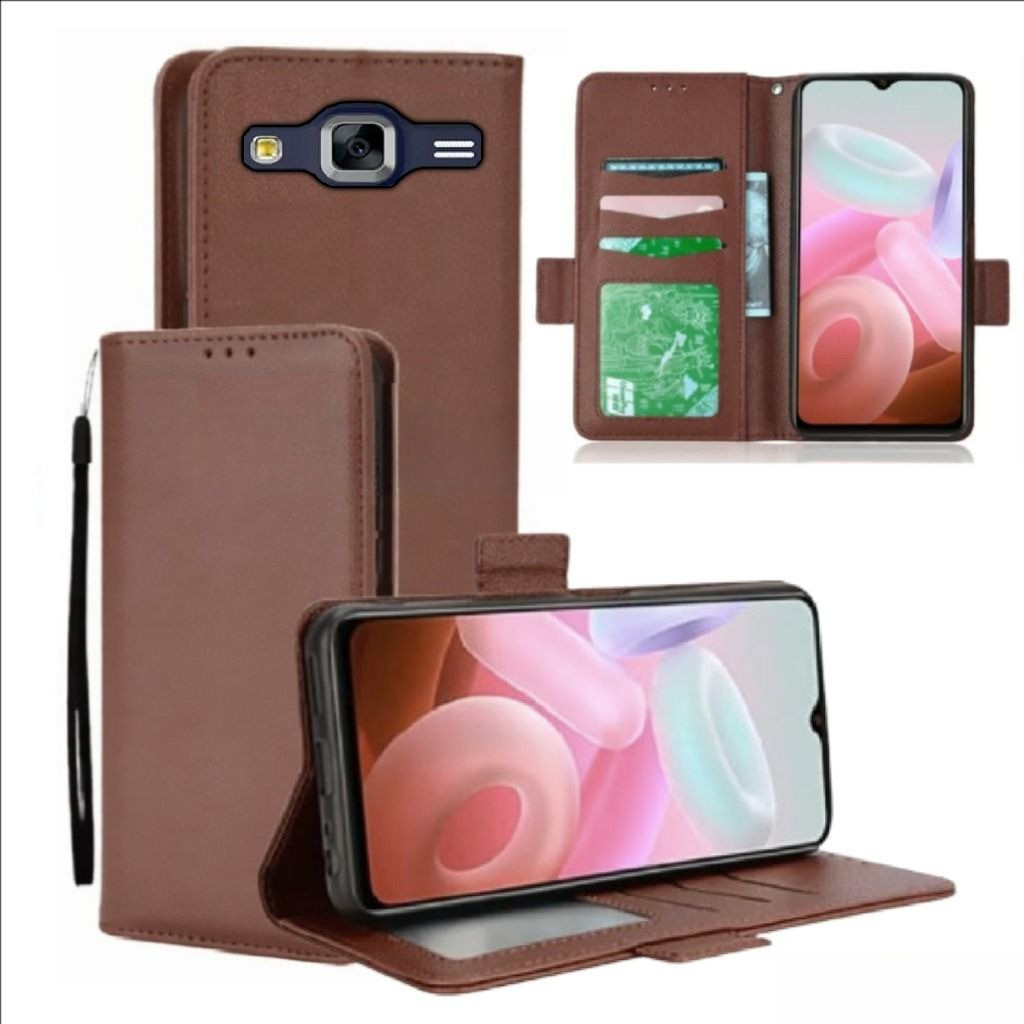 Case Dompet Hp Samsung J7 - J7 Core Case Dompet Casing Hp Flip Kulit Case Wallet Leather Cover