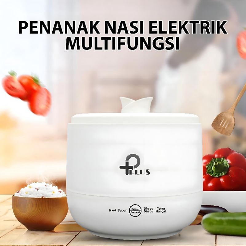 Tergacor[ PPLUS ] Magic com mini 1,5 Liter Anti Lengket Serbaguna Mini Rice cooker Panci Listrik 450