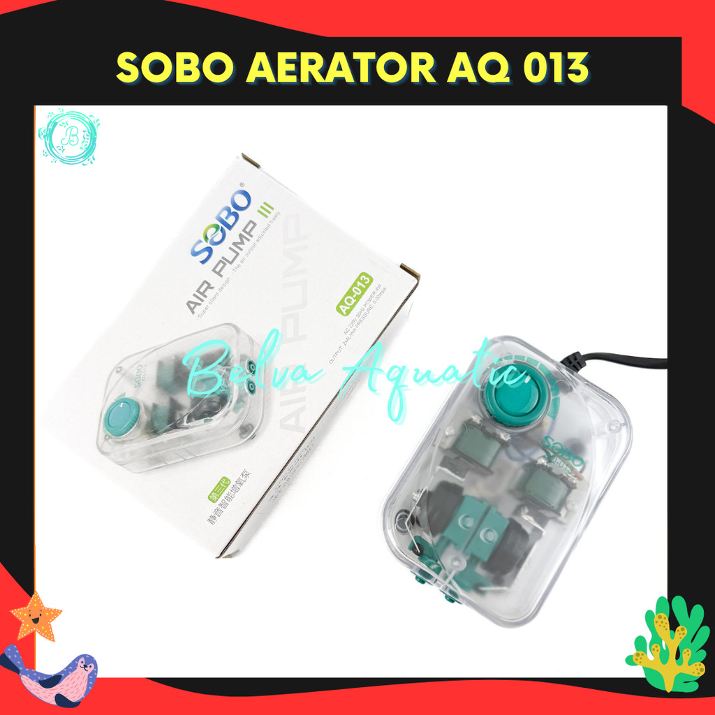 SOBO AQ013 Aerator 2 Lubang Pompa Gelembung Udara Sobo