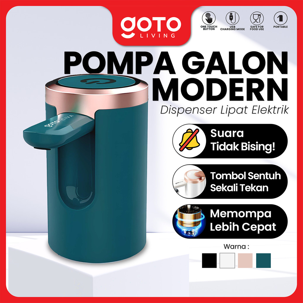 Goto Civa Pompa Galon Lipat Dispenser Air Minum Elektrik USB Charge