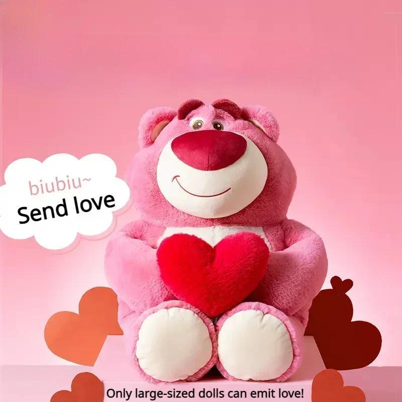 Strawberry Bear with Love Losto Plush Toy sney Toy Story Gift Cute Doll Anime Movie