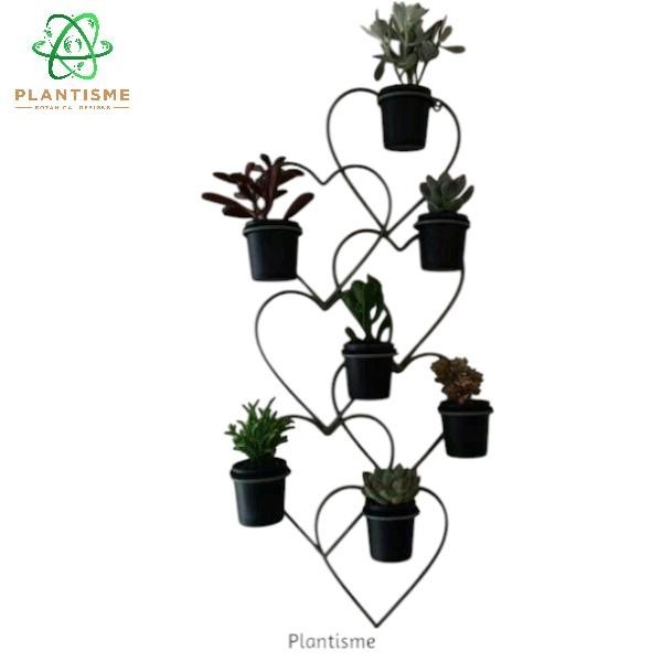 Rak Tanaman - Chuup Love Wall Planter Rak Dinding Motif Hati Pajangan Estetik Pot Tanaman Hias Mini 