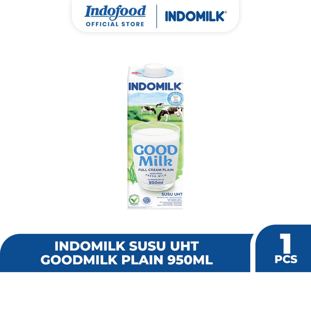 Susu UHT Indomilk GoodMilk 950mL Plain