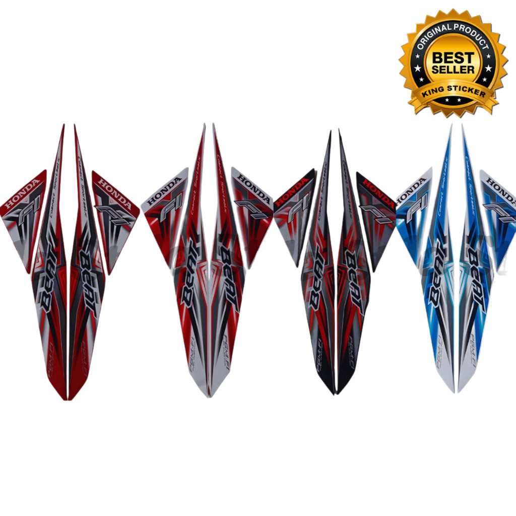 STIKER STRIPING HONDA BEAT FI 2015 FULL STIKER LIS BODY MOTOR BEAT FI 2015 STANDART