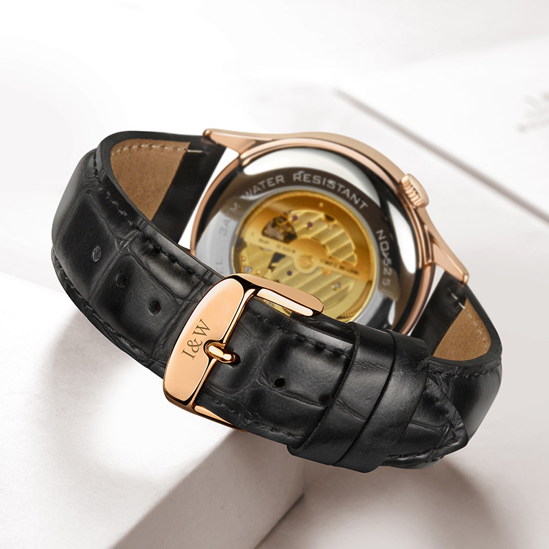 CARNIVAL MIYOTA Movement Automatic Watch Sapphire Waterproof Italy Cowhide Strap Tourbillon Mechanic