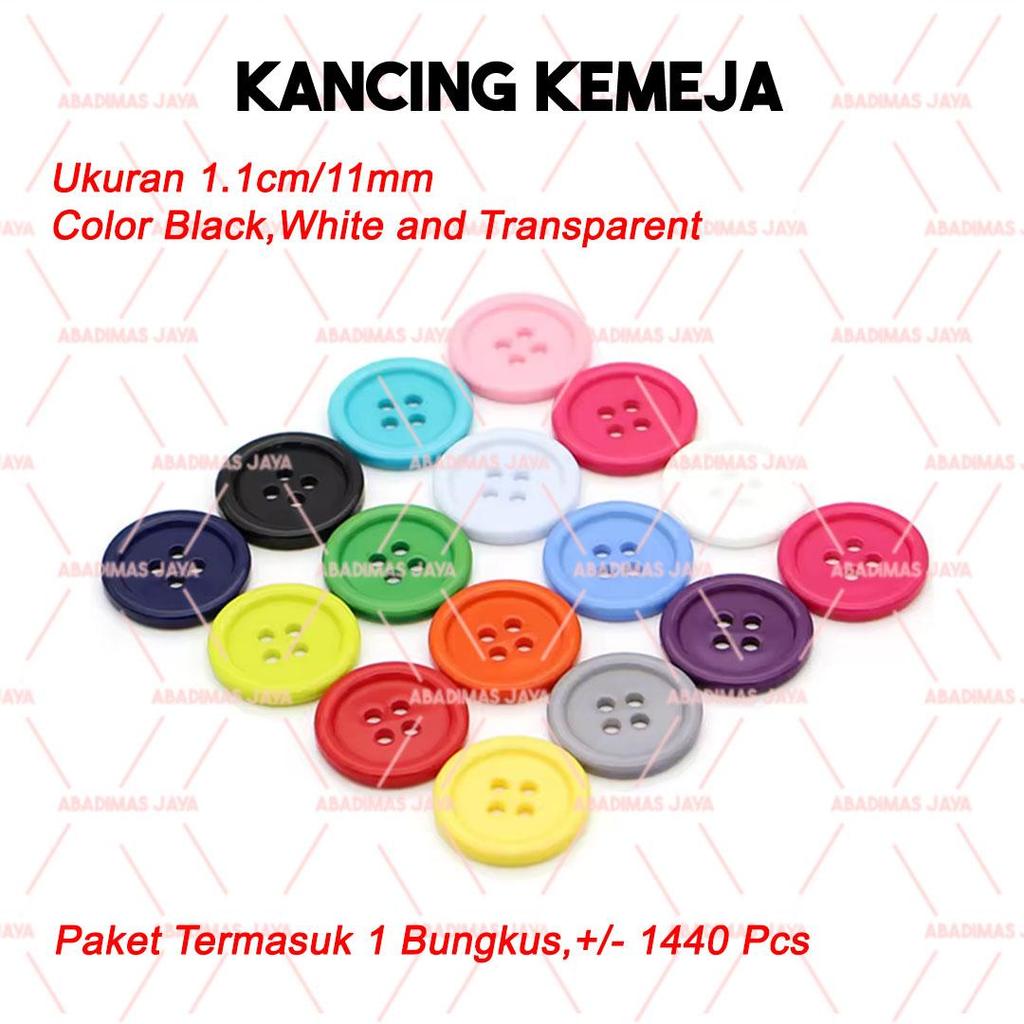 Kancing Kemeja Standard - Kancing Baju - Lubang 4
