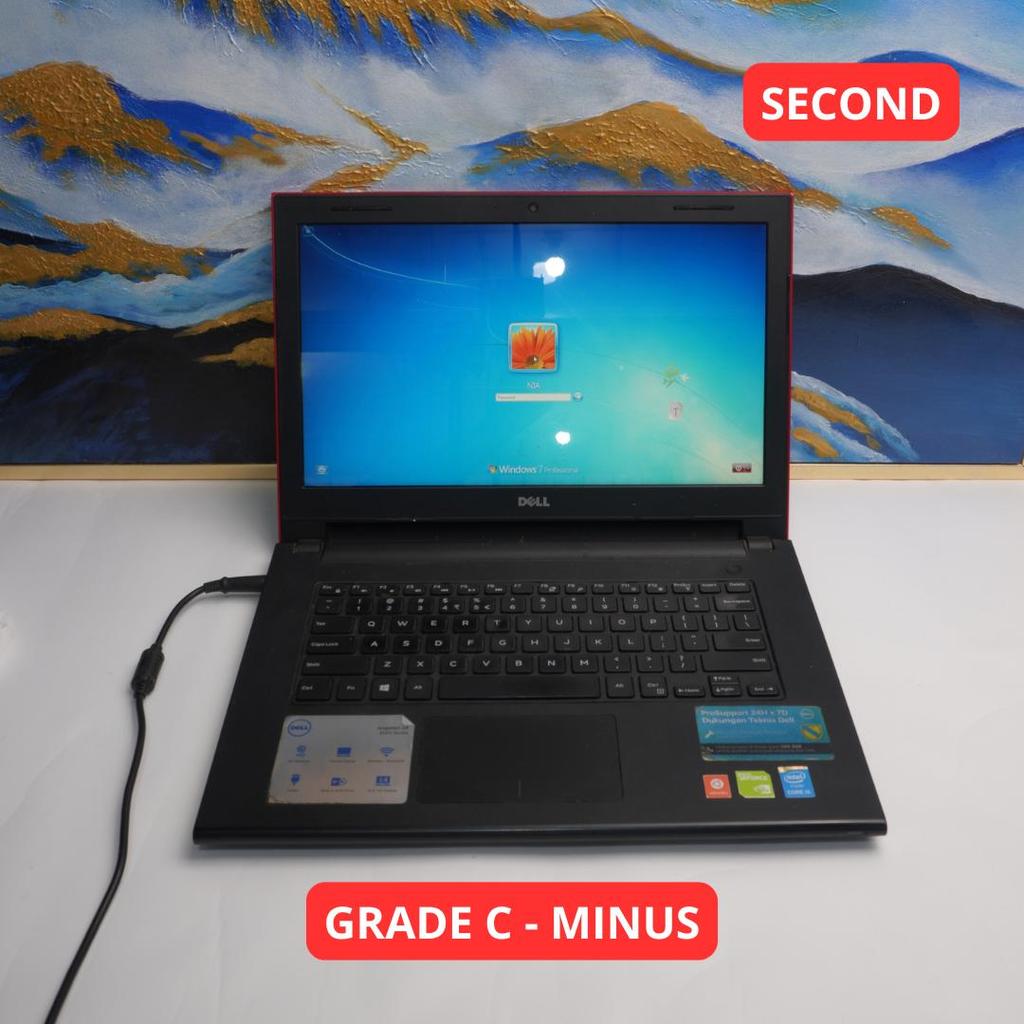 DELL INSPIRON 3442 I5 4210U 4 GB (14") GRADE C - MINUS LAPTOP SECOND ORIGINAL SINAR MUTIARA CELL