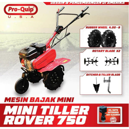 PROMO GASPOLL MESIN BAJAK MINI / MINI TILLER / CULTIVATOR PROQUIP ROVER 750 KUALITAS TERBAIK
